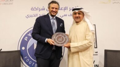 صورة رئيس بيراميدز يوقع اتفاقية شراكة مع مجلس أبوظبي لرعاية سباق زايد الخيري